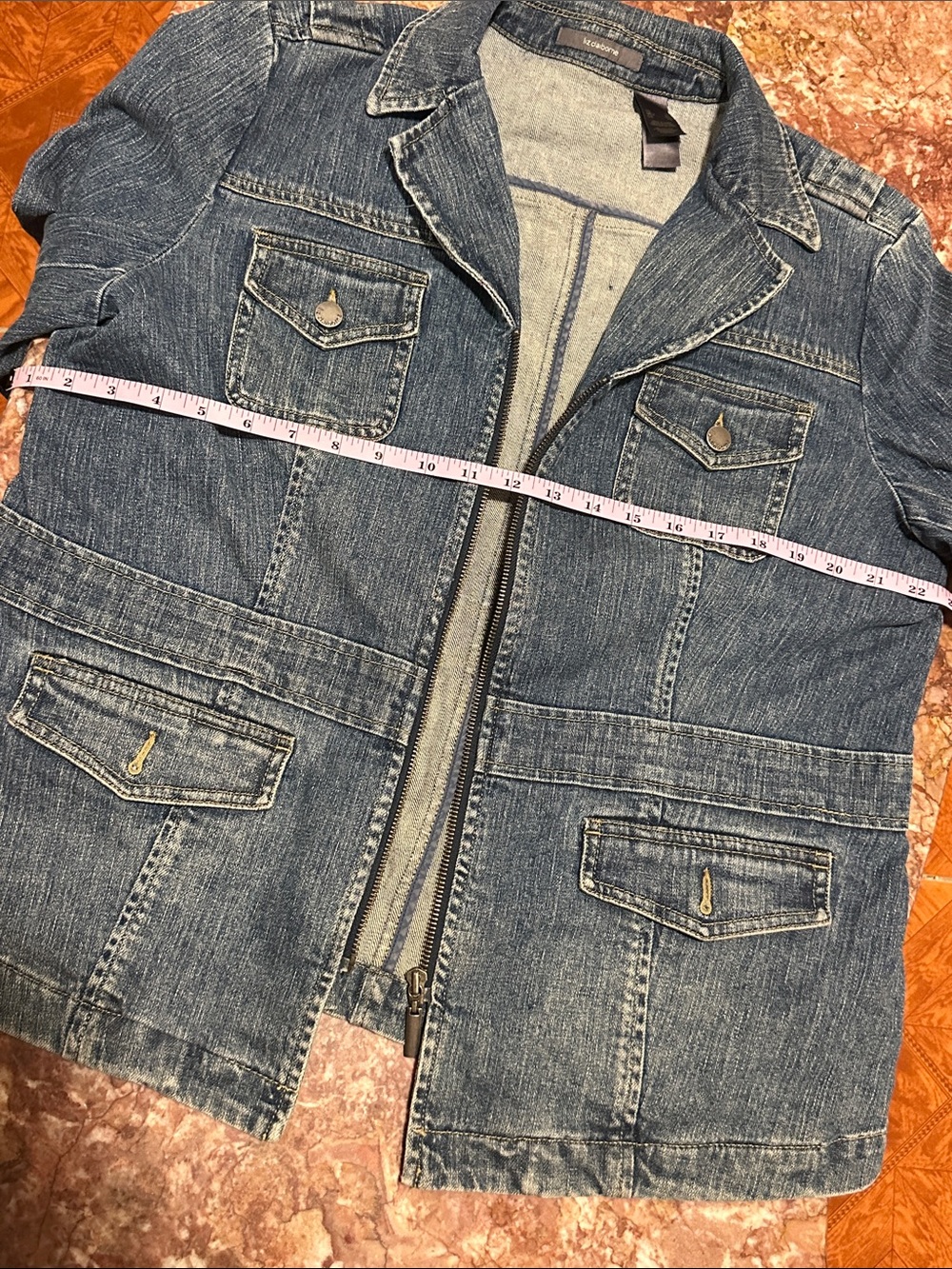 Liz Claiborne Women's Denim zip Jacket - Picture 11 of 17